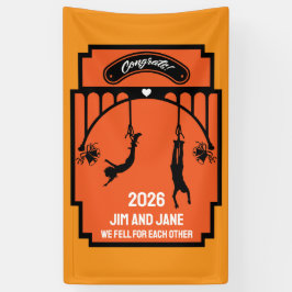 Bungee Jumping Wedding Gift Banner