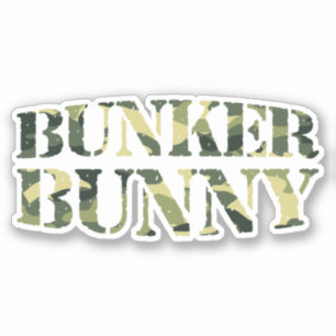 BUNKER-BUNNY-CAMOUFLAGE / KAMOUFLAGE AUFKLEBER