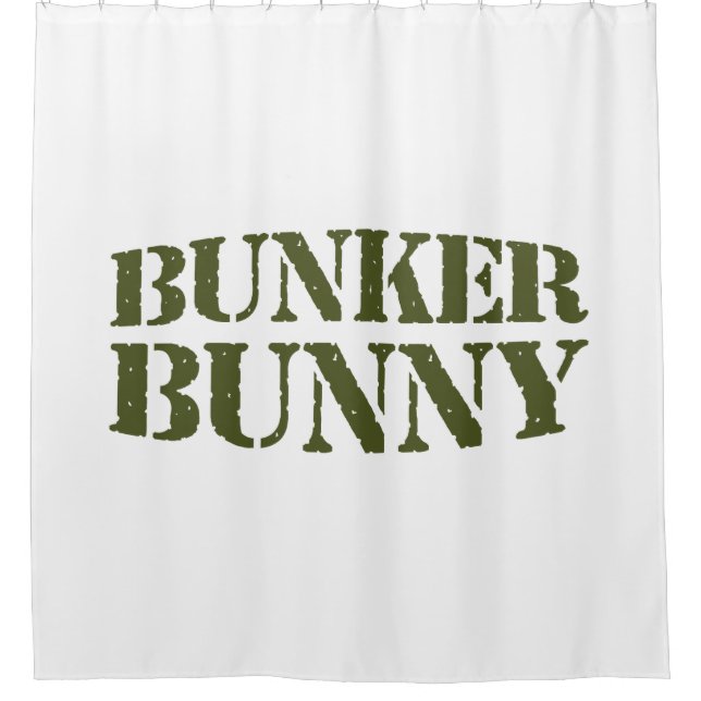 BUNKER BUNNY DUSCHVORHANG (Vorderseite)
