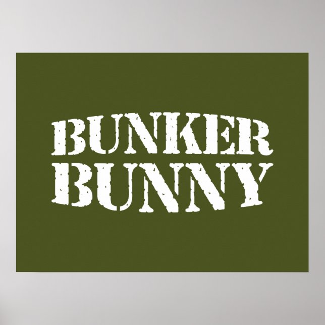 BUNKER BUNNY POSTER (Vorne)