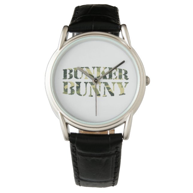 BUNKER CAMOUFLAGE / KAMOUFLAGE ARMBANDUHR (Vorderseite)