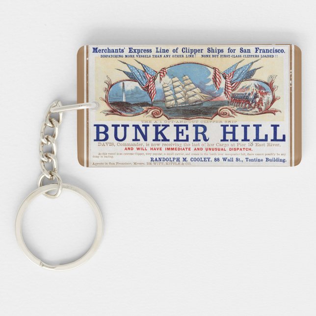 Bunker Hill Clipper Segeln 1853 Schlüsselanhänger (Von Creator hochgeladen)