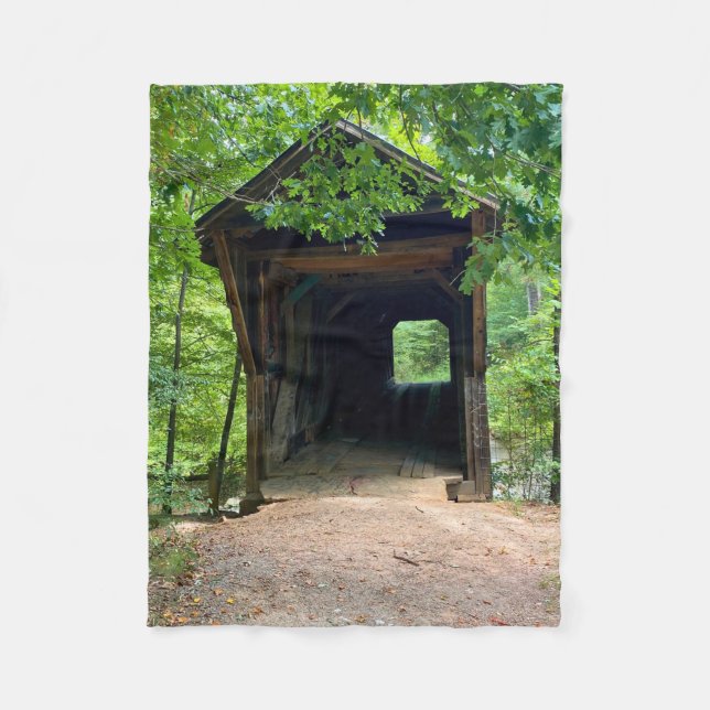 Bunker Hill Covered Bridge Fleecedecke (Vorderseite)