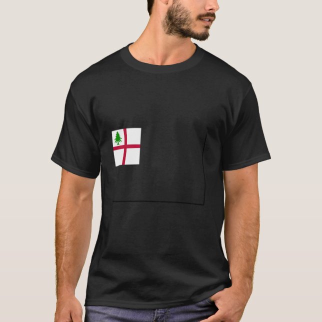 Bunker Hill Flag Charleston Massachusetts T-Shirt (Vorderseite)