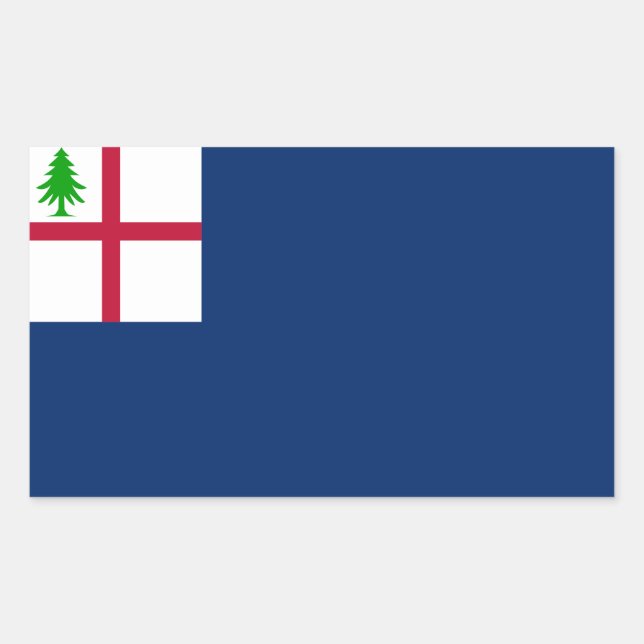 Bunker Hill Flag Rechteckiger Aufkleber (Vorderseite)
