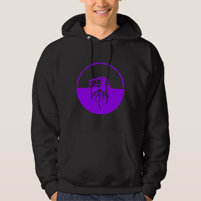 Bunkerlogo (lila) hoodie (Vorderseite)