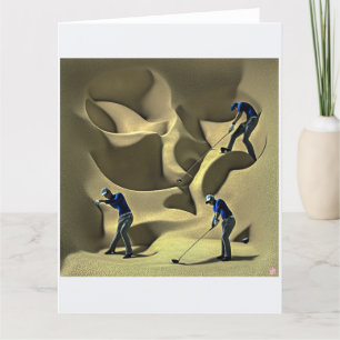 Bunkerproblem - Big Golf Card Dankeskarte