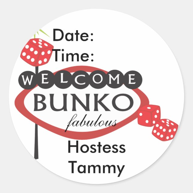 Bunko-Erinnerung-Aufkleber Runder Aufkleber (Vorderseite)