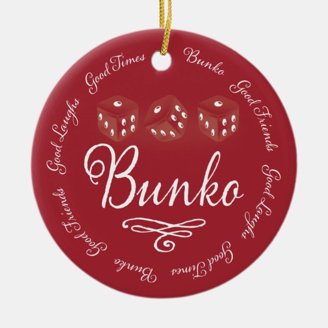 Bunko-Verzierungs-gutes Lachen Keramikornament (Vorne)