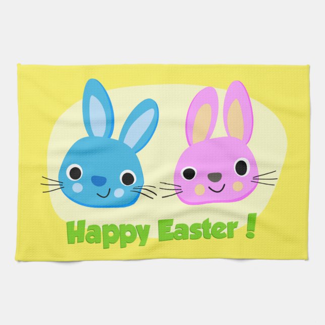 BUNNIEN "HAPPY EASTER" GESCHIRRTUCH (Horizontal)