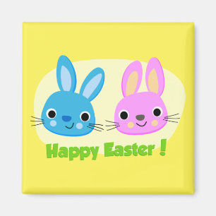 BUNNIEN "HAPPY EASTER" MAGNET