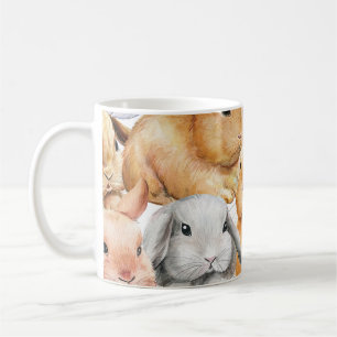 Bunnies Aquarelltiere Kaffeetasse