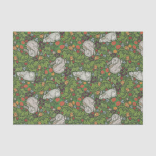 Bunnies, Berries und Bluebells: Printspinnpapier Seidenpapier