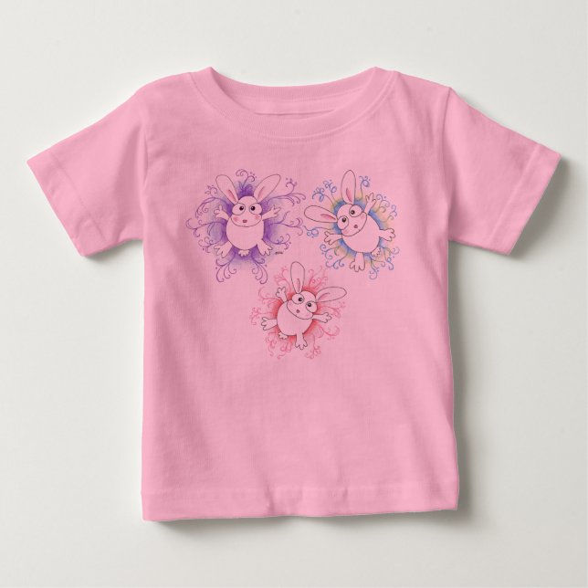 Bunnies, bunnies baby t-shirt (Vorderseite)