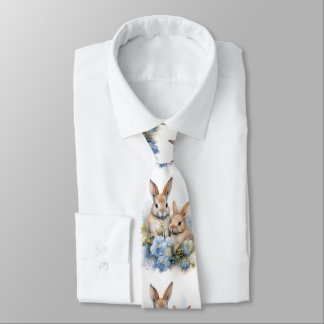 Bunnies Bunny Blume Rabbit Neck Tie Krawatte