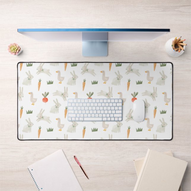 Bunnies & Canards sur le Motif de ferme (Bureau 1)