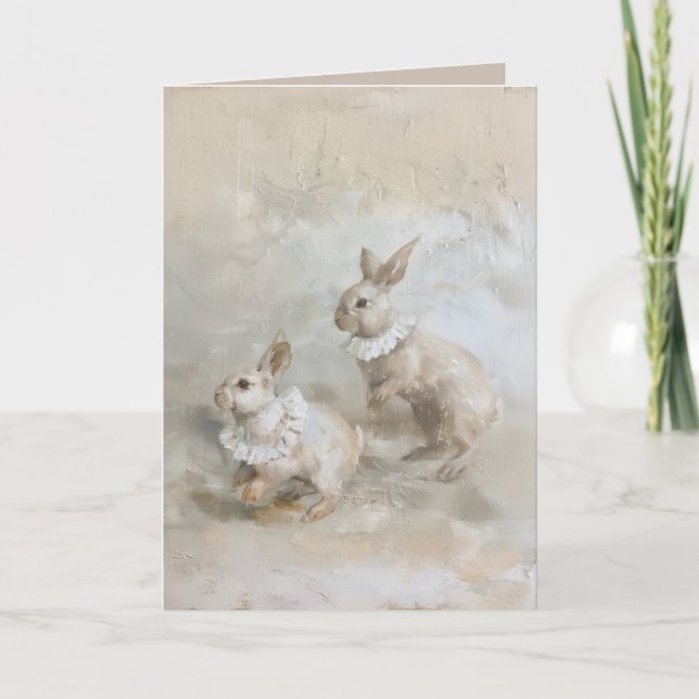 Bunnies - geklappte Grußkarte Karte (Vorderseite)