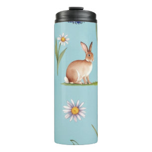 Bunnies, Hares, Bluebells & Daisies Thermosbecher
