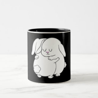 Bunnies Hugs Zweifarbige Tasse