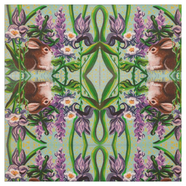 Bunnies in Iris Stoff (Muster)