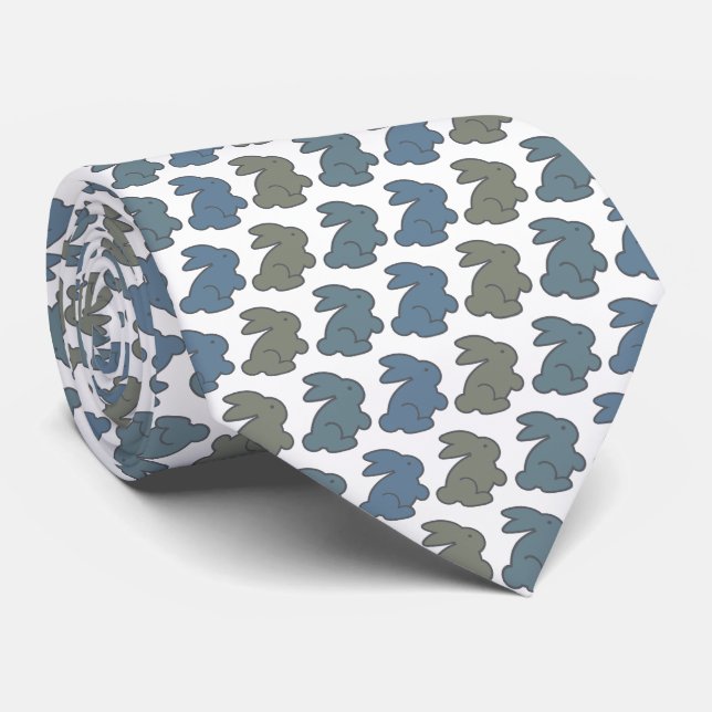 Bunnies Krawatte Armani Grays (Gerollt)