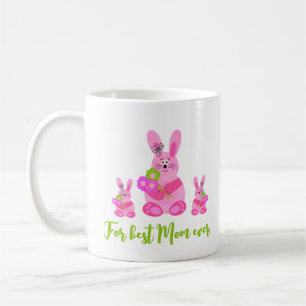 Bunnies mit Blume Kaffeetasse