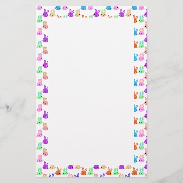 Bunnies Ostern Briefpapier (Rückseite)
