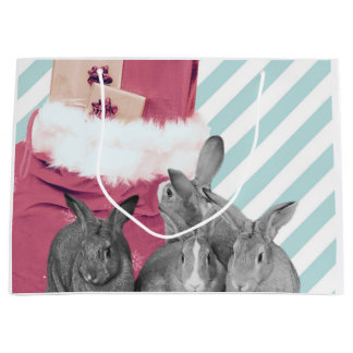 Bunnies pinkeln in Santa's Sack Große Geschenktüte