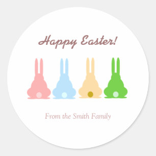 Bunnies Runder Aufkleber