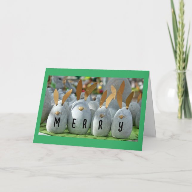 BUNNIES SIND HIER, UM NUR WEIHNACHTEN ZU SAGEN (Vorderseite)