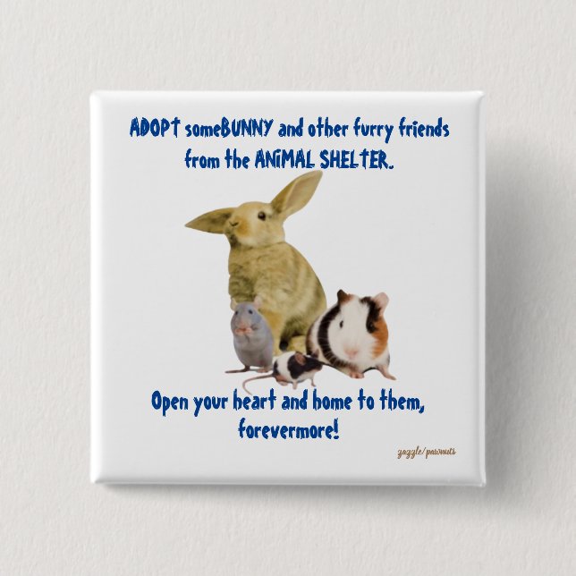 Bunnies und andere Zornfreunde brauchen liebevolle Button (Vorderseite)