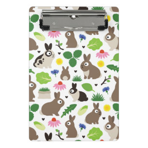 Bunnies und ihre Leckereien Mini Klemmbrett