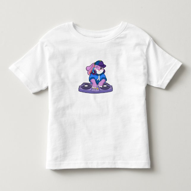 Bunny als Musiker mit Mixer Kleinkind T-shirt (Vorderseite)
