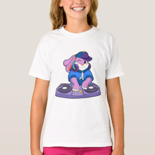 Bunny als Musiker mit Mixer T-Shirt