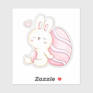 Bunny and Ostereier Kiss Cut Sticker