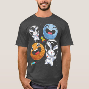 Bunny Animal Lover Space Travel Rabbit Astronaut T-Shirt