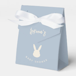 Bunny Animal Modern Baby Dusche Blau Geschenkschachtel
