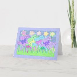 Bunny applicard II Feiertagskarte