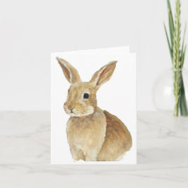 Bunny Art Note Card Feiertagskarte