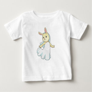 Bunny as Bride with Veil Baby T-shirt