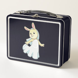 Bunny as Bride with Veil Metall Brotdose