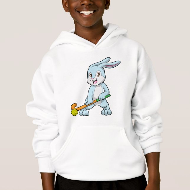 Bunny au hockey sur gazon avec bâton de hockey (Devant)