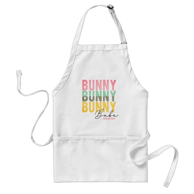 Bunny Babe Niedlich Modernes Girl Osterfest Person Schürze (Vorne)
