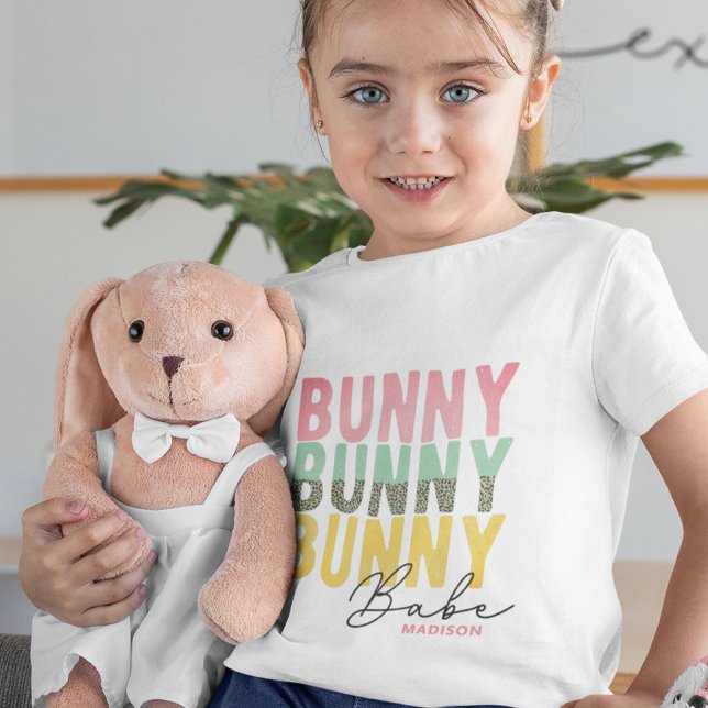 Bunny Babe Niedlich Modernes Girl Osterfest Person T-Shirt (Von Creator hochgeladen)