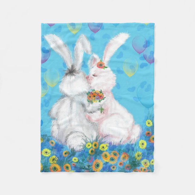 Bunny Baby Fleece Blanket (Vorderseite)