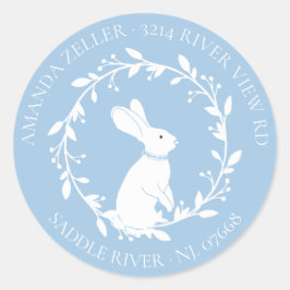 BUNNY Baby Shooter Rücksendeadresse Runder Aufkleber