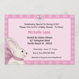 Bunny Baby Shower Einladung