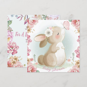 Bunny Baby Shower Einladung