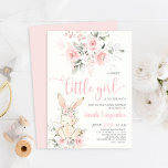 Bunny Baby Shower Girl Einladung<br><div class="desc">Bunny Baby Shower Invasion Girl</div>