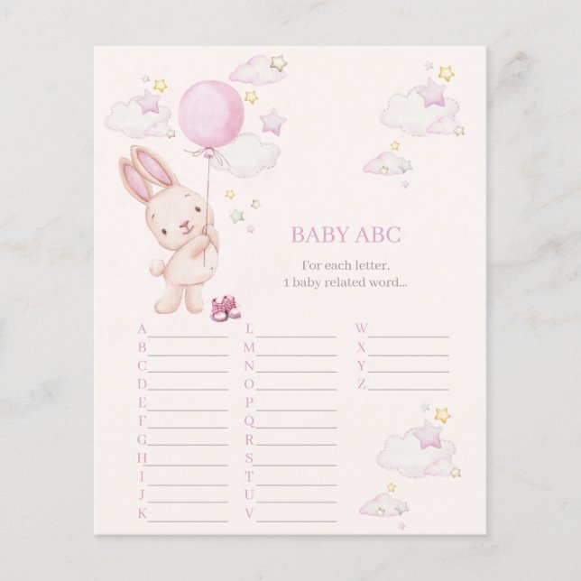 Bunny Baby Shower Girl Game (Vorderseite)